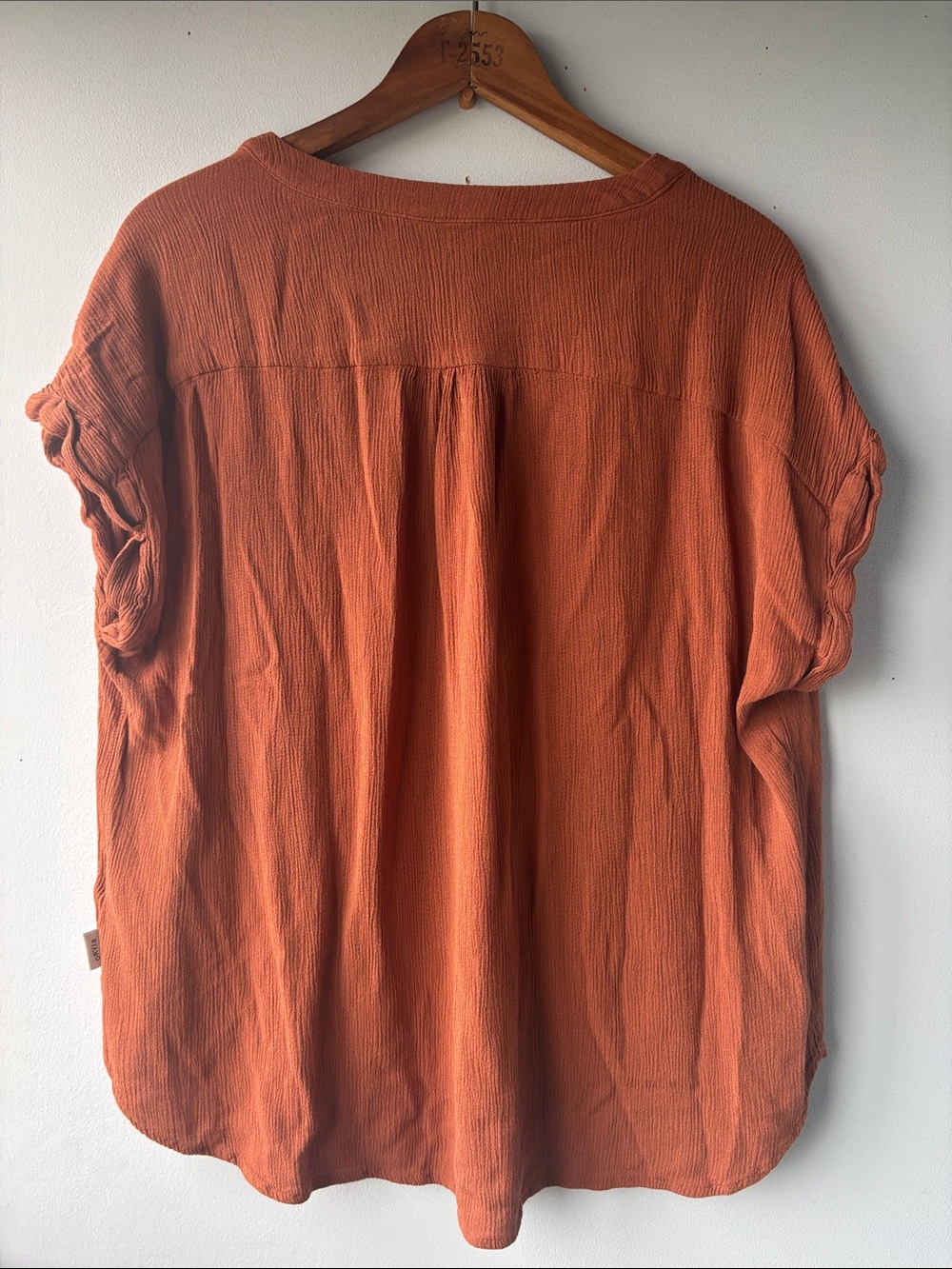 Rust Button Front Top, M - Picture 2 of 4